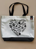 Sweet Heart - Neo Tote Bag White Front Only by inspire.inc