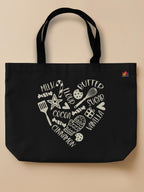 Sweet Heart - Neo Tote Bag Black Front Only by inspire.inc