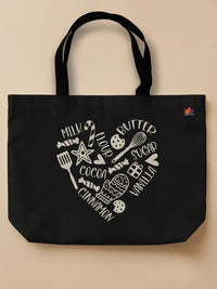 Sweet Heart - Neo Tote Bag Black Front Only by inspire.inc
