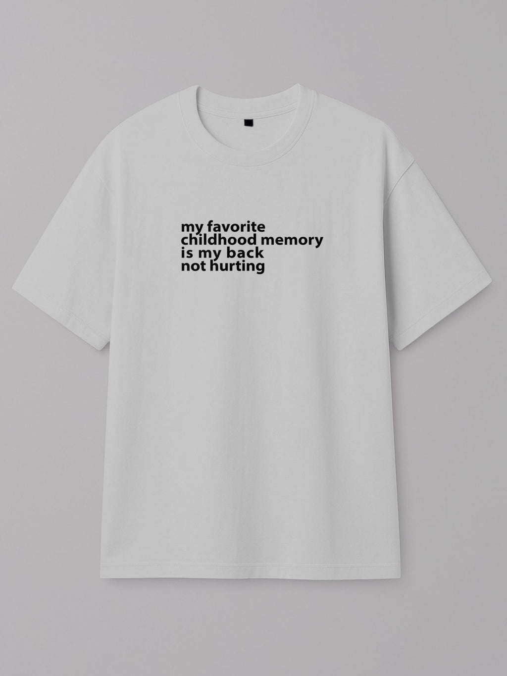 Sweet Memories - Regular/Oversized T-shirt Oversized White by inspire.inc