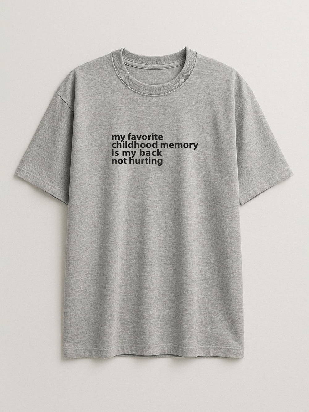 Sweet Memories - Regular/Oversized T-shirt Oversized Light Heather Gray by inspire.inc