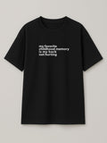 Sweet Memories - Regular/Oversized T-shirt Oversized Black by inspire.inc