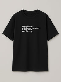 Sweet Memories - Regular/Oversized T-shirt Oversized Black by inspire.inc