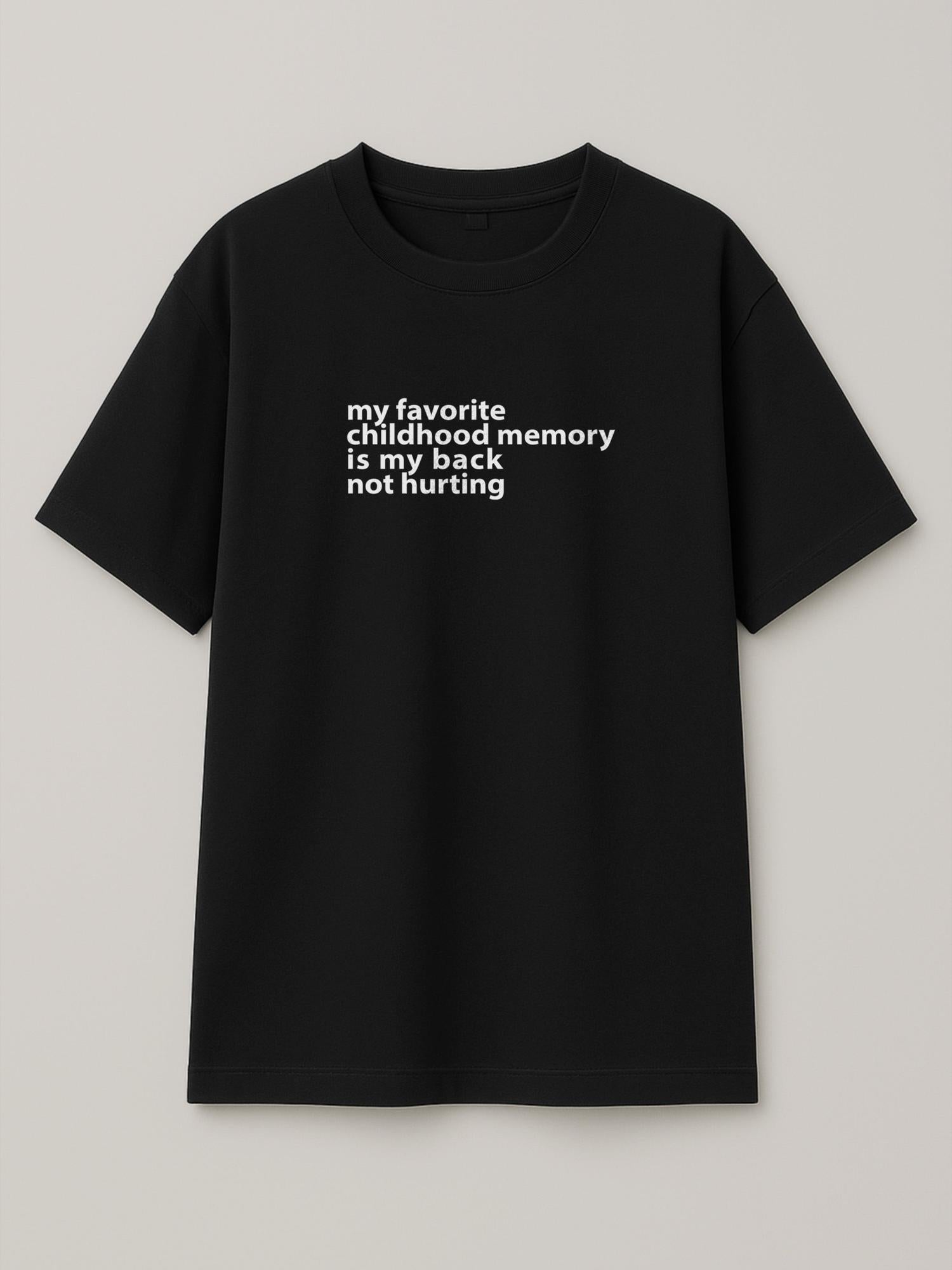 Sweet Memories - Regular/Oversized T-shirt Oversized Black by inspire.inc