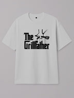 The Grillfather - Regular/Oversized T-shirt Oversized White by inspire.inc