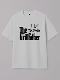 The Grillfather - Regular/Oversized T-shirt Oversized White by inspire.inc