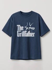 The Grillfather - Regular/Oversized T-shirt Oversized Heather Blue by inspire.inc