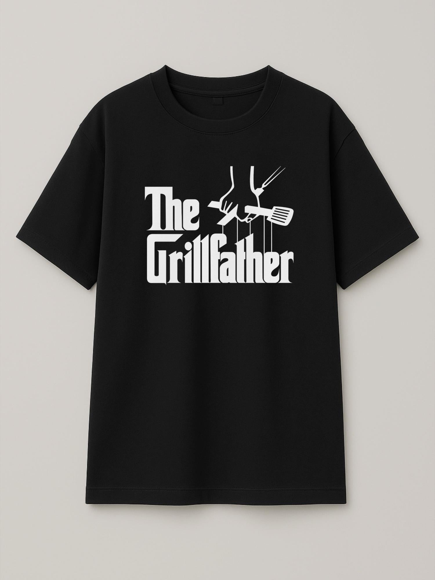 The Grillfather - Regular/Oversized T-shirt Oversized Black by inspire.inc