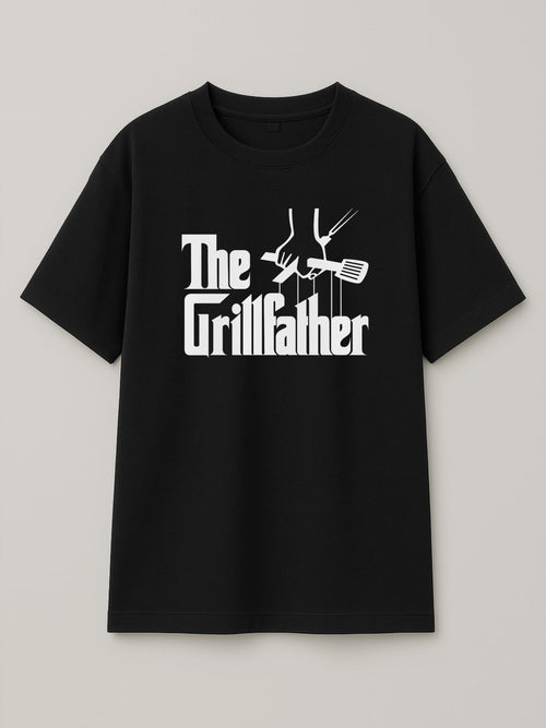 The Grillfather - Regular/Oversized T-shirt Oversized Black by inspire.inc