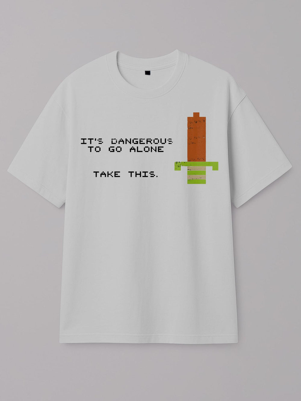 The Legend of Zelda - Not Alone - Regular/Oversized T-shirt Oversized White by inspire.inc