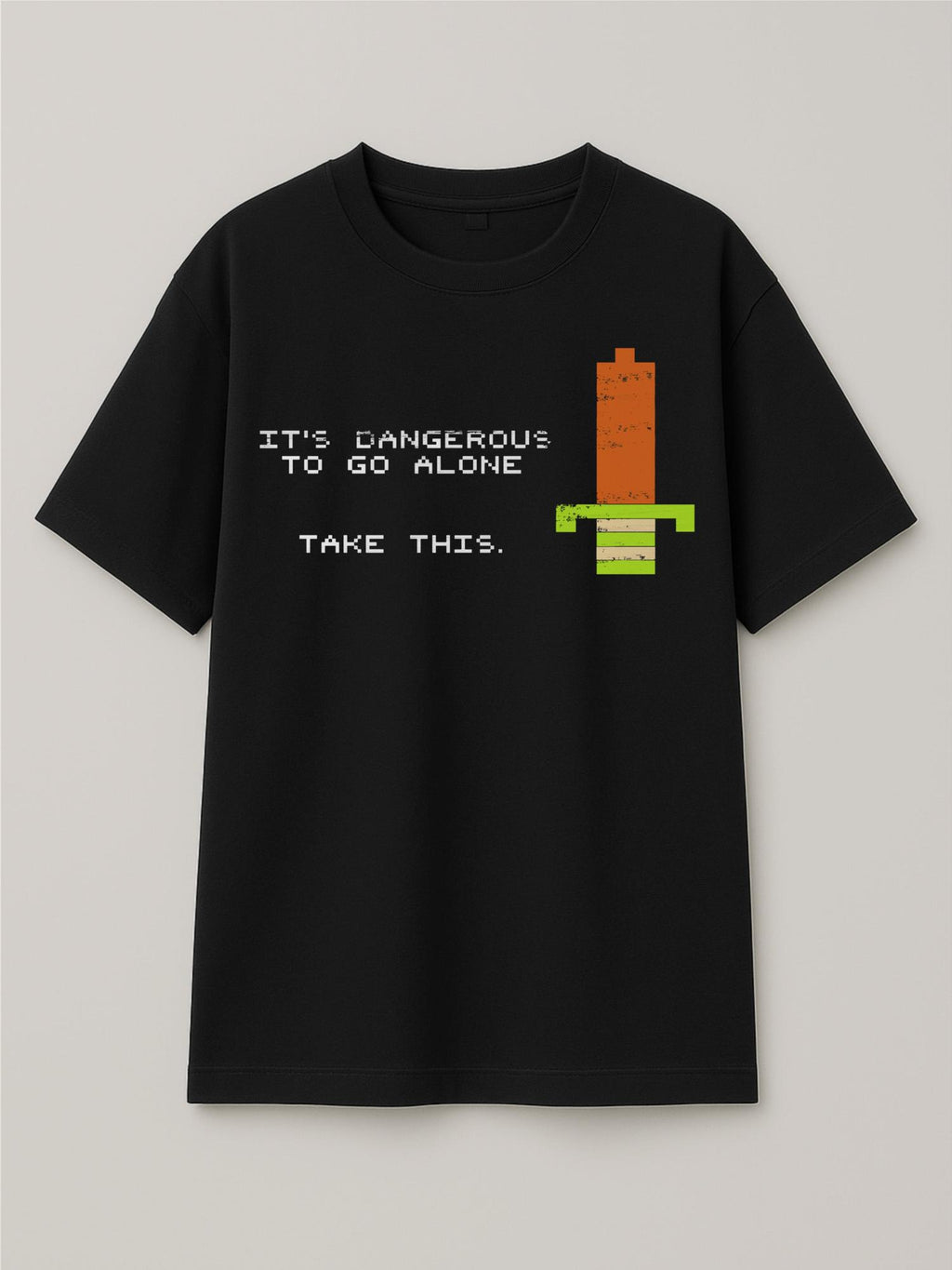 The Legend of Zelda - Not Alone - Regular/Oversized T-shirt Oversized Black by inspire.inc