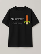 The Legend of Zelda - Not Alone - Regular/Oversized T-shirt Oversized Black by inspire.inc