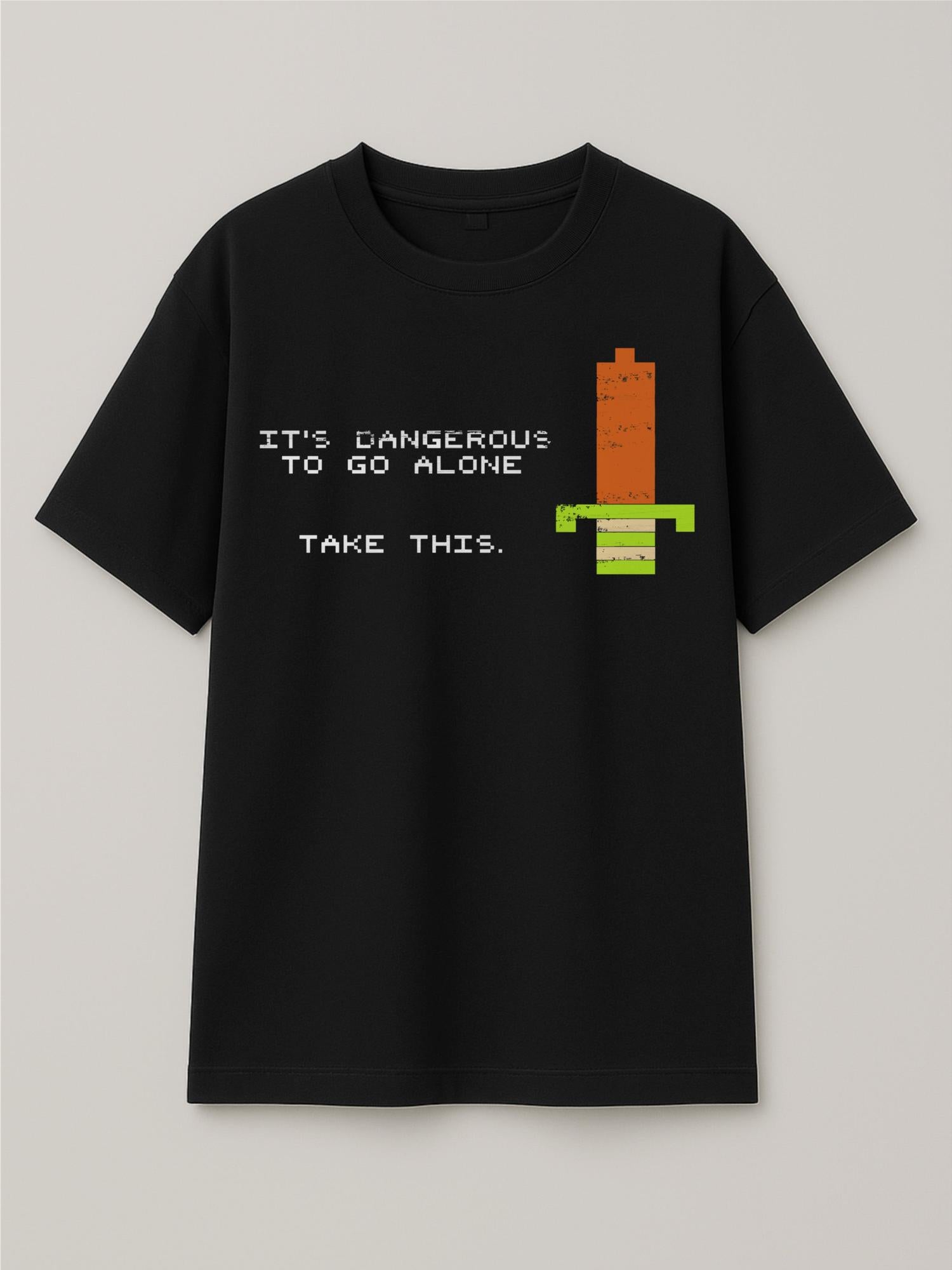 The Legend of Zelda - Not Alone - Regular/Oversized T-shirt Oversized Black by inspire.inc