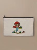 The Little Mermaid - Ariel and Friends - Zipper Pouch Black by inspire.inc