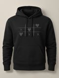 Tic Tac Hearts - Hoodie Light Black by inspire.inc
