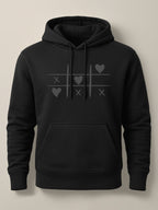 Tic Tac Hearts - Hoodie Light Black by inspire.inc