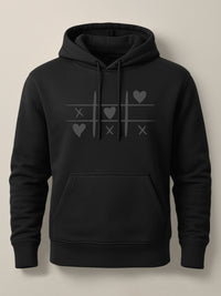 Tic Tac Hearts - Hoodie Light Black by inspire.inc