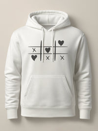 Tic Tac Hearts - Hoodie Light White by inspire.inc