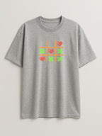 Tic Tac Hearts Pixel Edition - Regular/Oversized T-shirt Oversized Light Heather Gray by inspire.inc