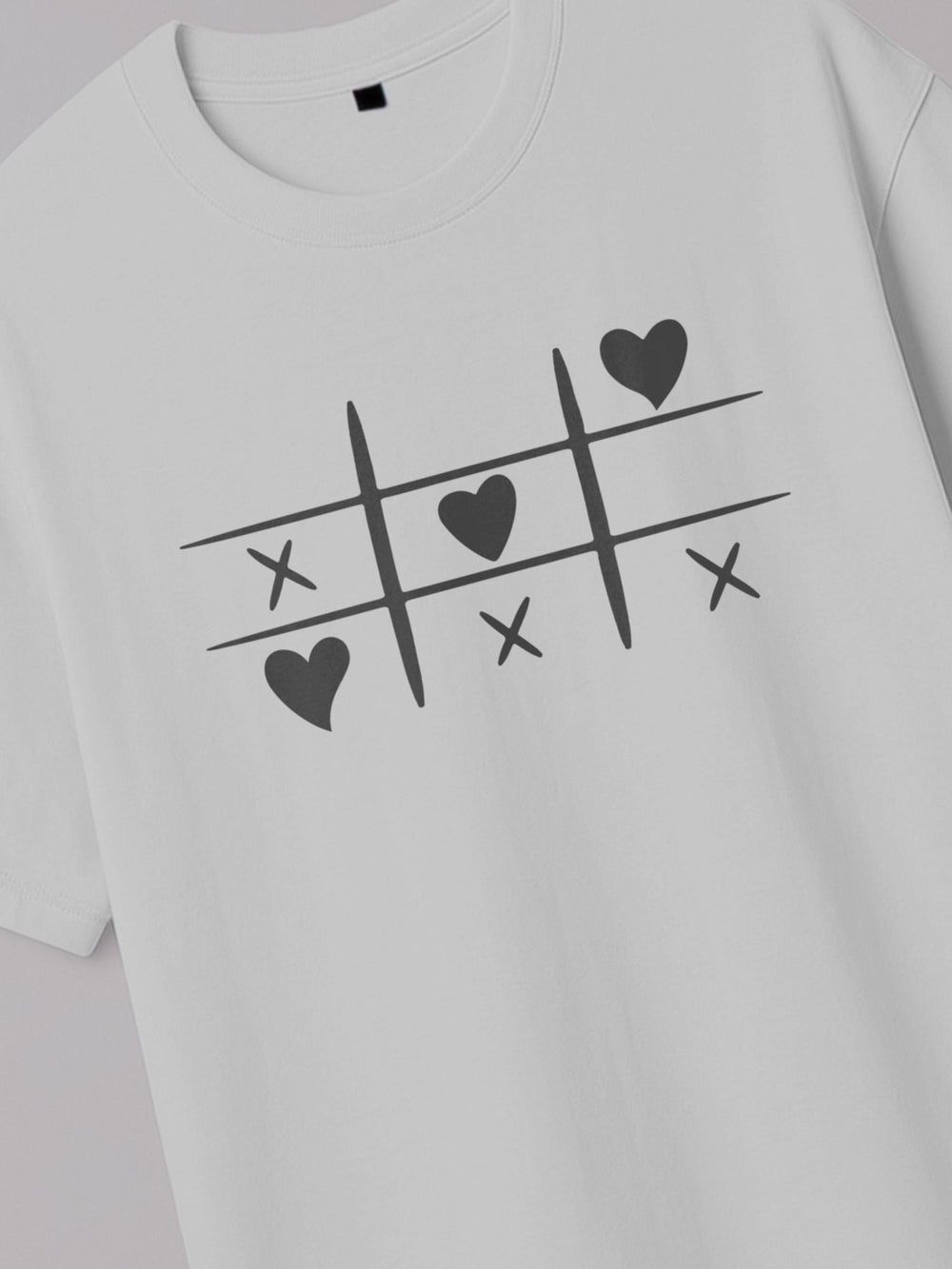 Tic Tac Hearts - Regular/Oversized T-shirt by inspire.inc