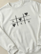 Tic Tac Hearts - Regular/Oversized Sweatshirt by inspire.inc