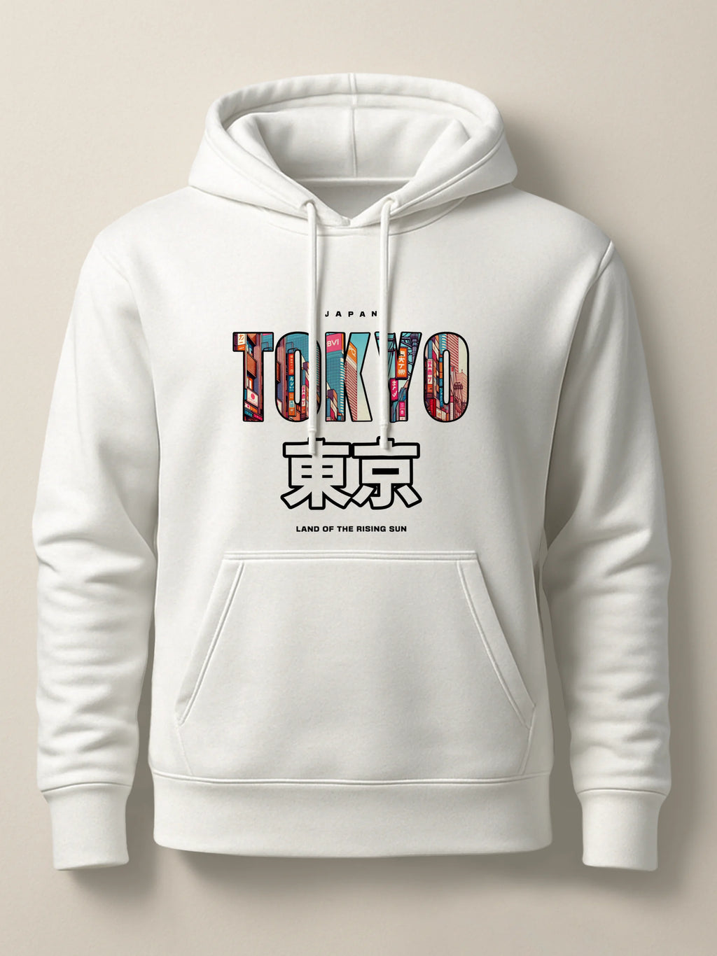 Tokyo Cityscape - Hoodie White by inspire.inc