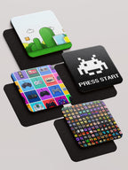 Video Games Mix 1 - Pack of 4 Coasters by inspire.inc