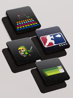 Video Games Mix 2 - Pack of 4 Coasters by inspire.inc