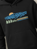 Vintage Sannine - Hoodie Black close-up by inspire.inc