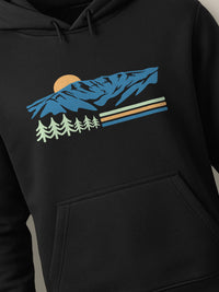 Vintage Sannine - Hoodie Black close-up by inspire.inc