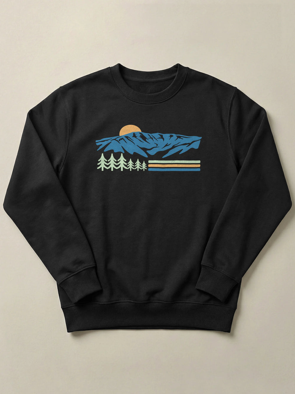Vintage Sannine - Regular/Oversized Sweatshirt Black by inspire.inc