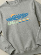 Vintage Sannine - Regular/Oversized Sweatshirt Gray close-up by inspire.inc