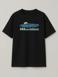 Vintage Sannine - Regular/Oversized T-shirt Black by inspire.inc