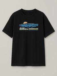 Vintage Sannine - Regular/Oversized T-shirt Black by inspire.inc