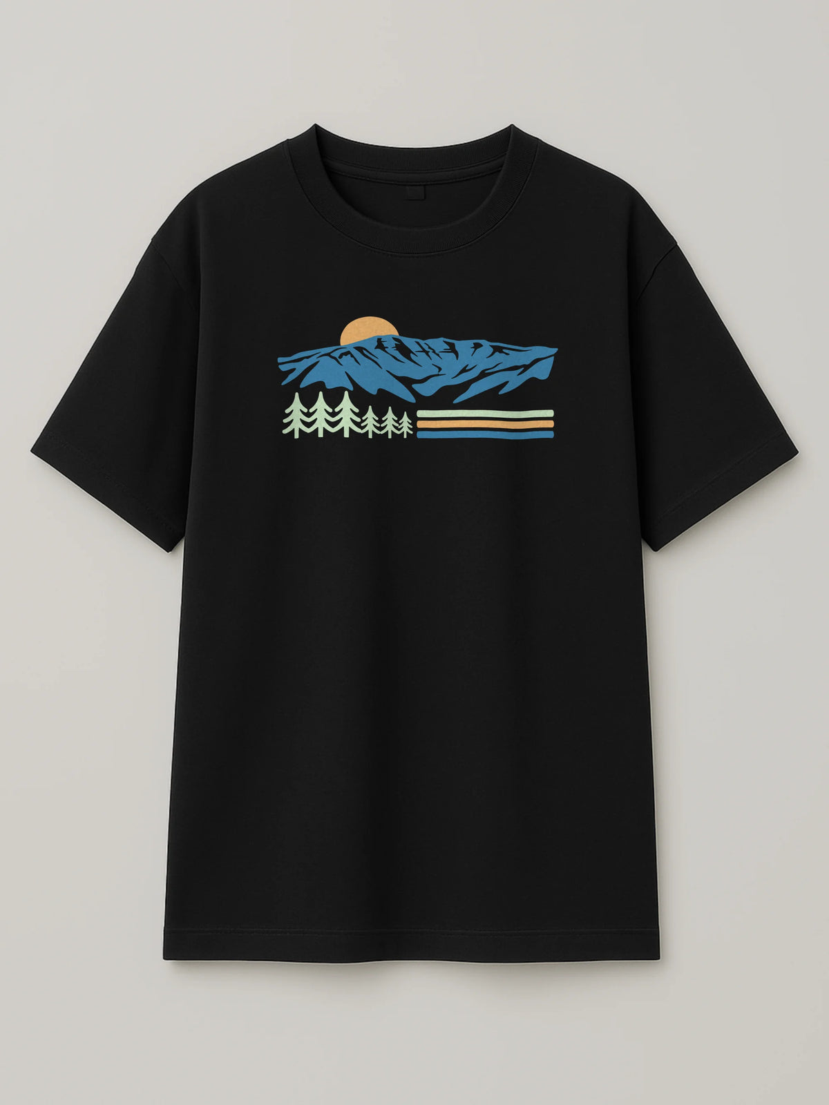 Vintage Sannine - Regular/Oversized T-shirt Black by inspire.inc