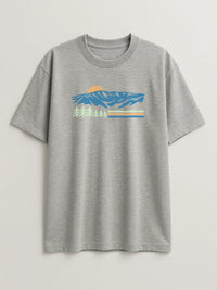Vintage Sannine - Regular/Oversized T-shirt Light Heather Gray by inspire.inc