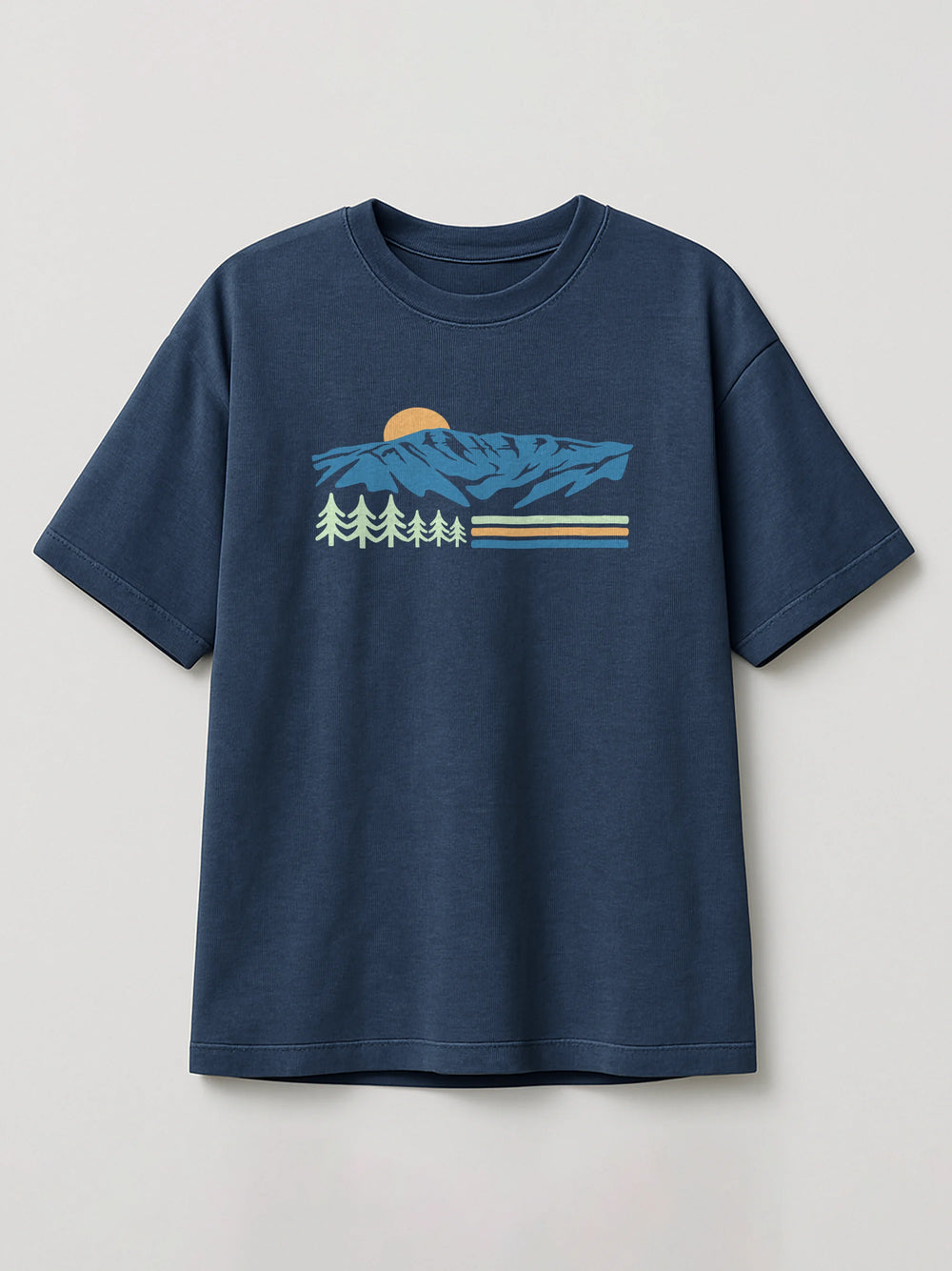 Vintage Sannine - Regular/Oversized T-shirt Heather Blue by inspire.inc