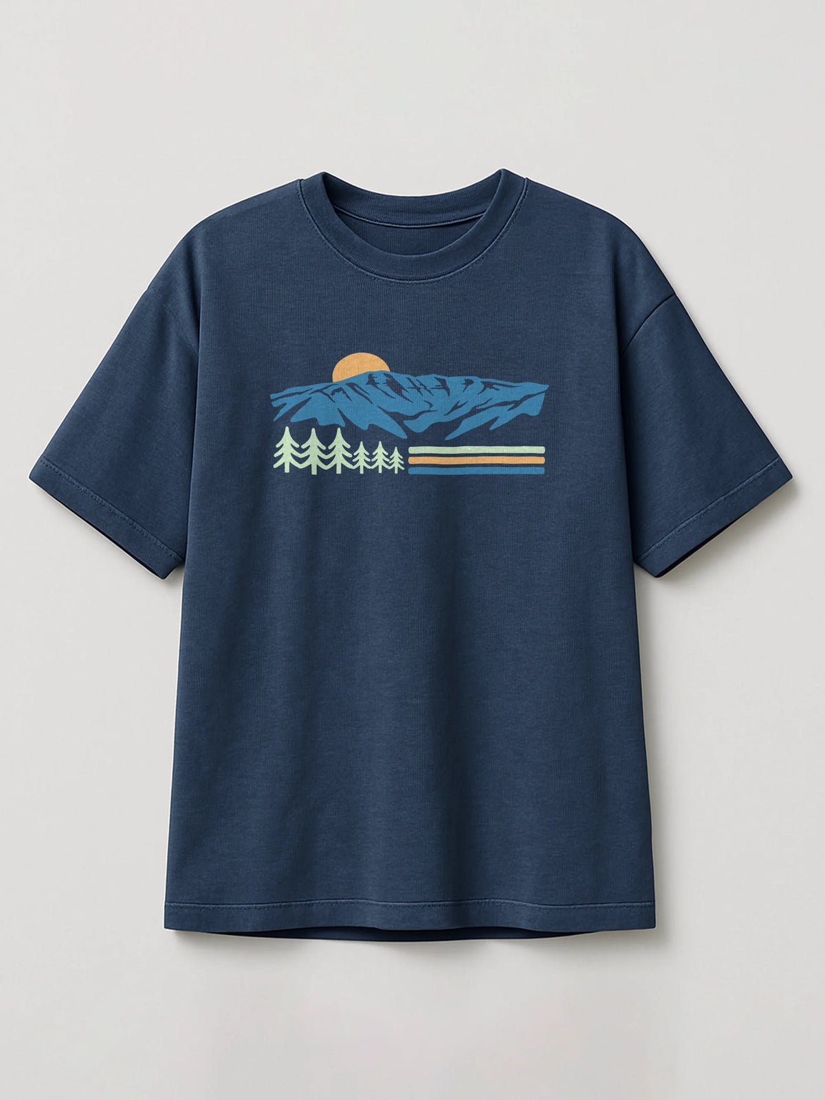 Vintage Sannine - Regular/Oversized T-shirt Heather Blue by inspire.inc