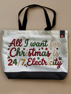 Wishful Thinking in the Dark - Neo Tote Bag White Front Only by inspire.inc