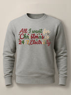 Wishful Thinking in the Dark - Regular/Oversized Sweatshirt Regular Gray by inspire.inc