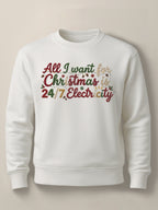 Wishful Thinking in the Dark - Regular/Oversized Sweatshirt Regular White by inspire.inc