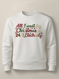 Wishful Thinking in the Dark - Regular/Oversized Sweatshirt Regular White by inspire.inc